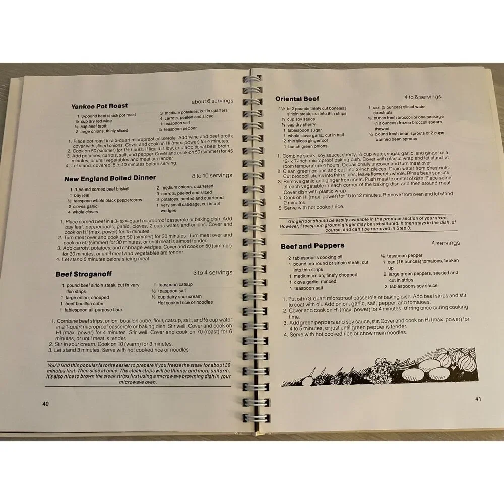Kenmore Microwave Cooking from Sears, spiral bound